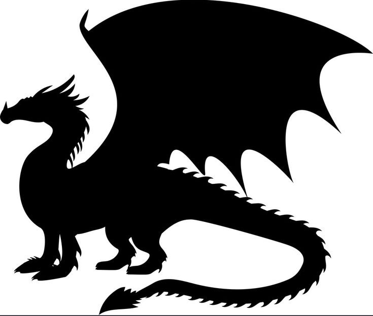 Трафарет дракона