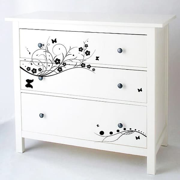 Трафаретная роспись мебели