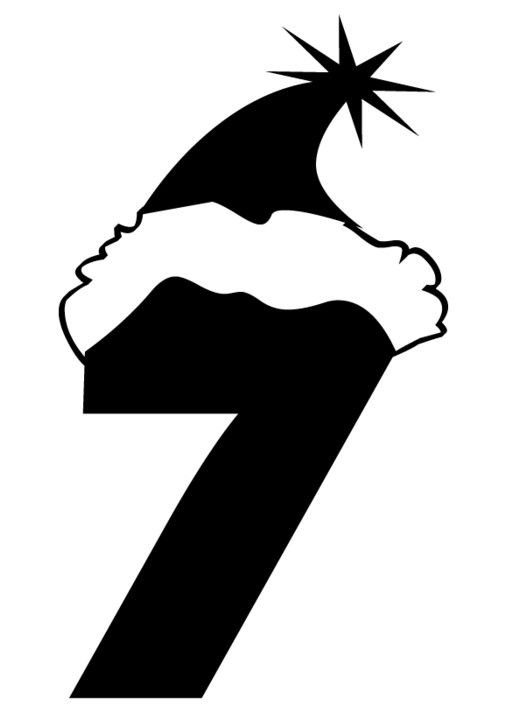 Новогодняя цифра 7