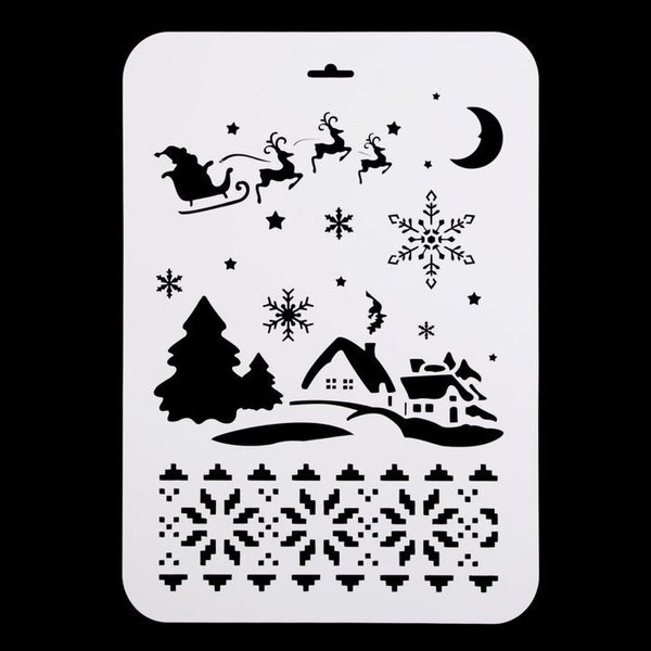 Трафареты для снега спрея