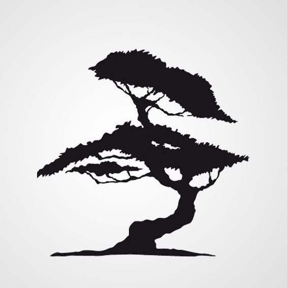 Силуэт дерева