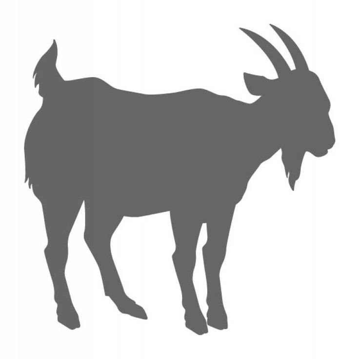 Трафарет козы