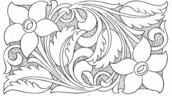 Трафарет для тиснения по фольге