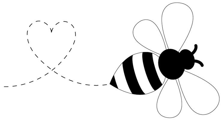 Трафарет пчелы для вырезания