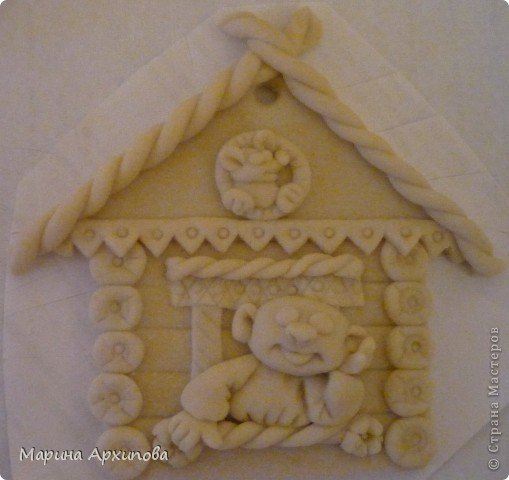 Домик из соленого теста