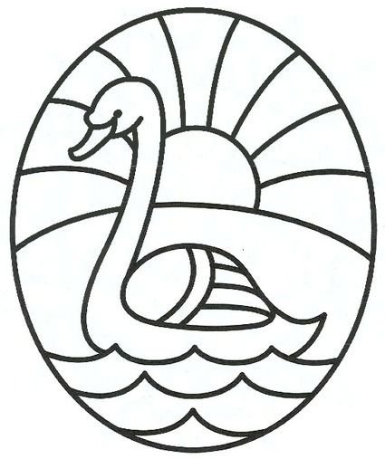 Детские витражи для раскрашивания