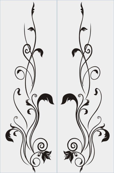 Узоры на шкаф трафарет