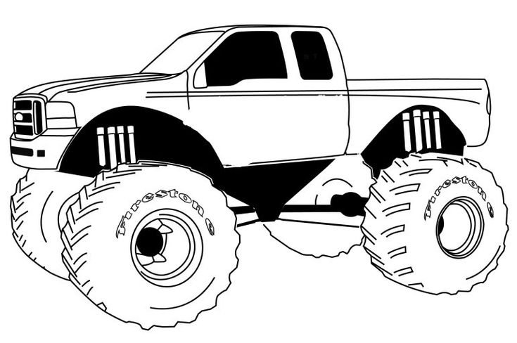 Джип монстр трак раскраска