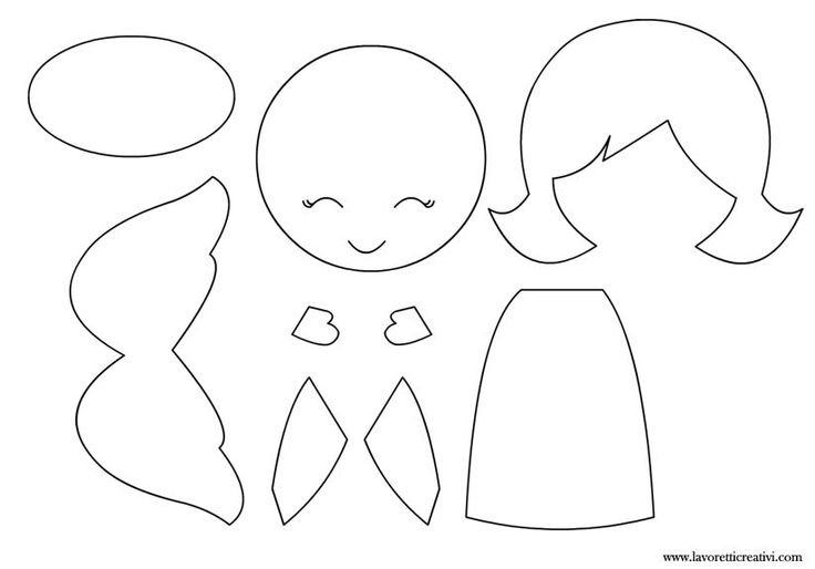 Ангелочки из фетра выкройки