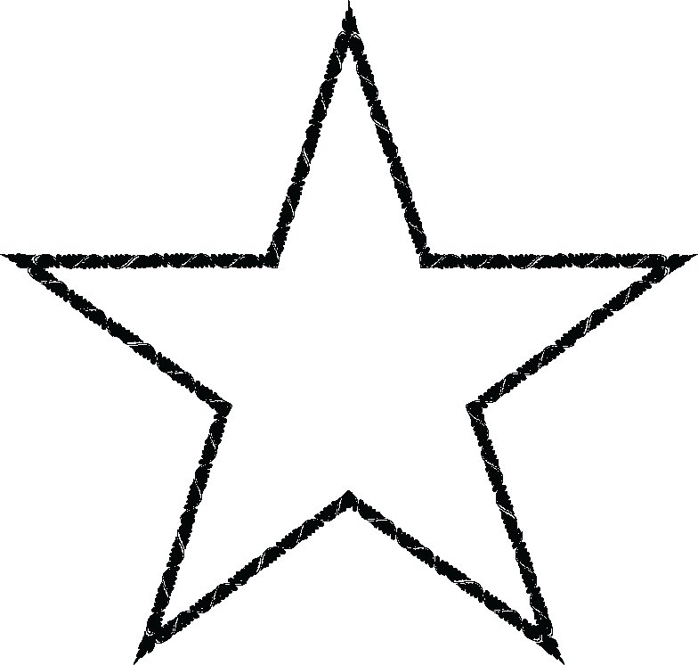 Звездочка контур
