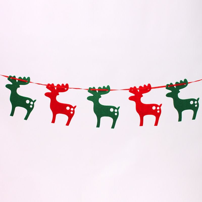 Олень новогодний из гирлянды