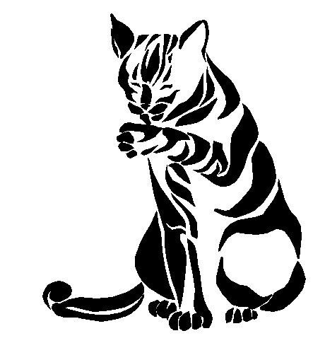 Кошка эскиз