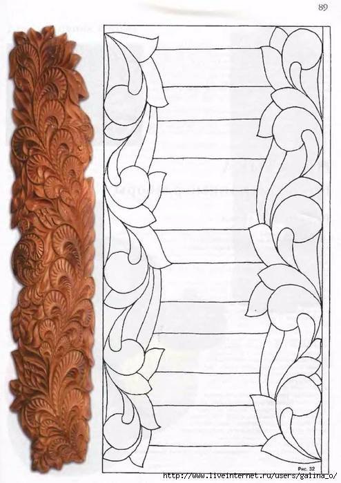 Узоры для резьбы по дереву