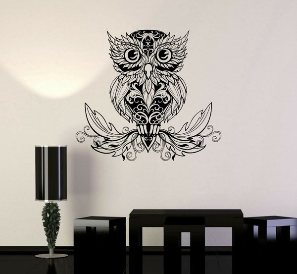 Виниловые наклейки Совы на стену