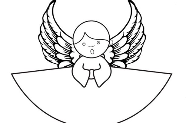 Шаблон ангелочка