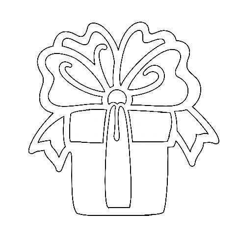 Трафареты на окна подарки