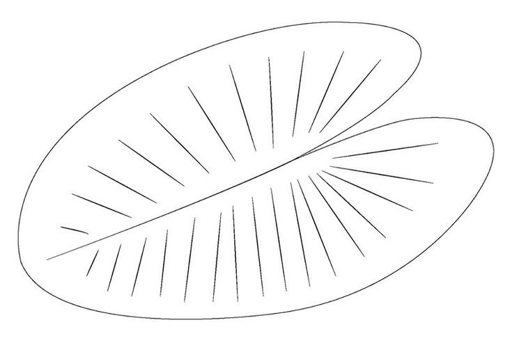 Трафарет листьев для вырезания