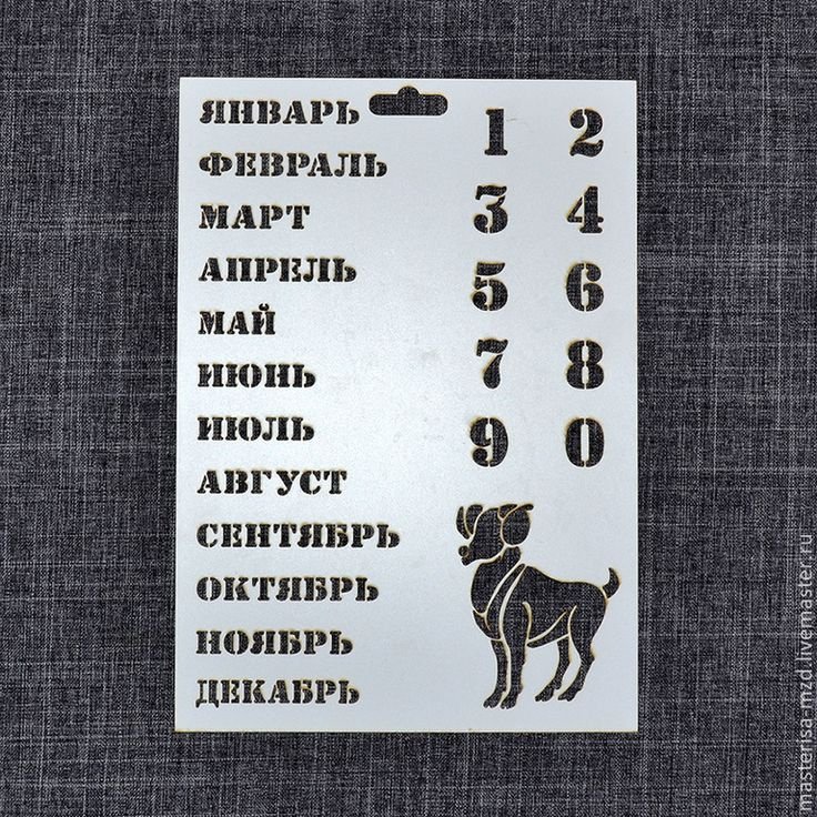 Цифры для вечного календаря