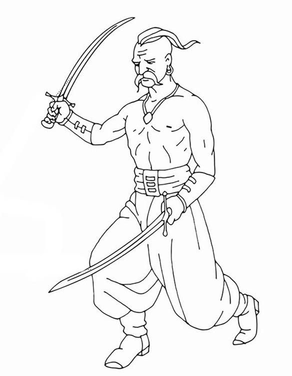 Тарас Бульба рисунок карандашом