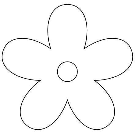 Цветы трафарет для вырезания