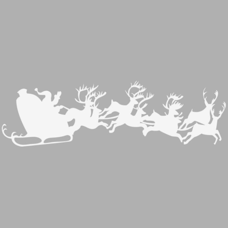 Новогодние вырезки на стену