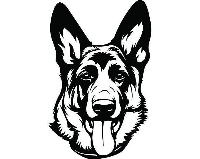 Немецкая овчарка вектор