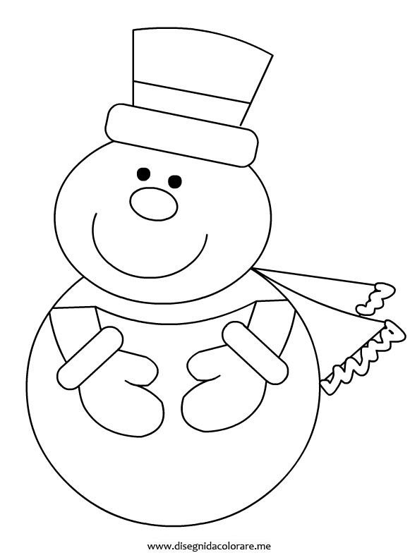 Снеговик для вырезания