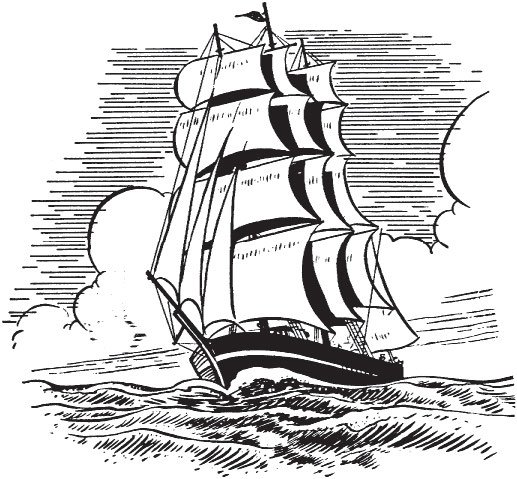 Парусник рисунок