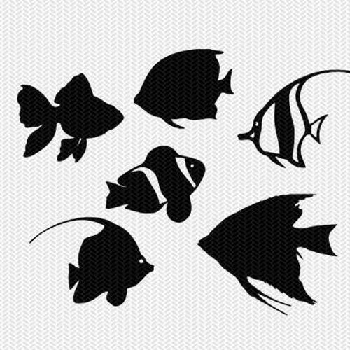 Трафарет рыбы