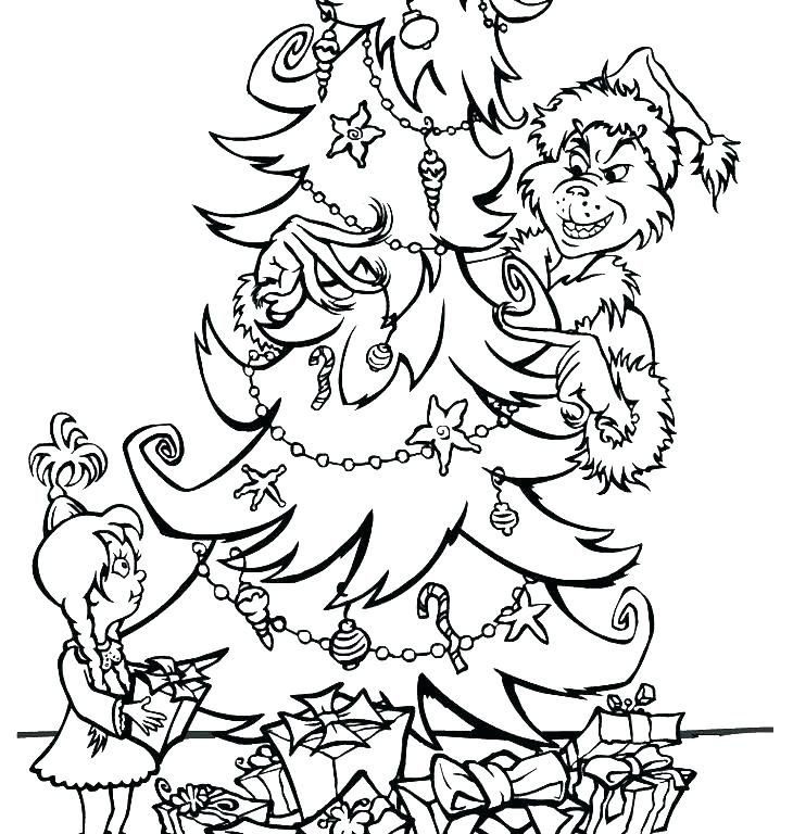 Гринч раскраска