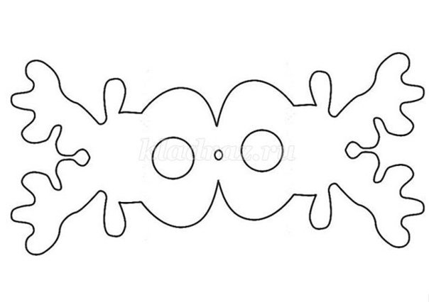 Олени Чупа Чупс трафарет