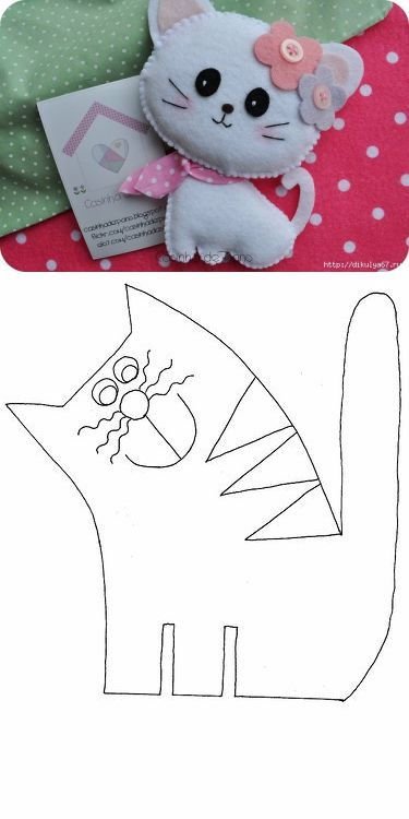 Кошка из фетра