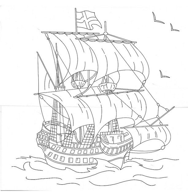 Парусник эскиз