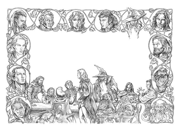 Эльфийские орнаменты из Властелина колец