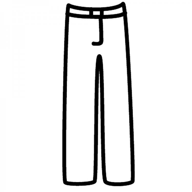 Брюки раскраска для детей