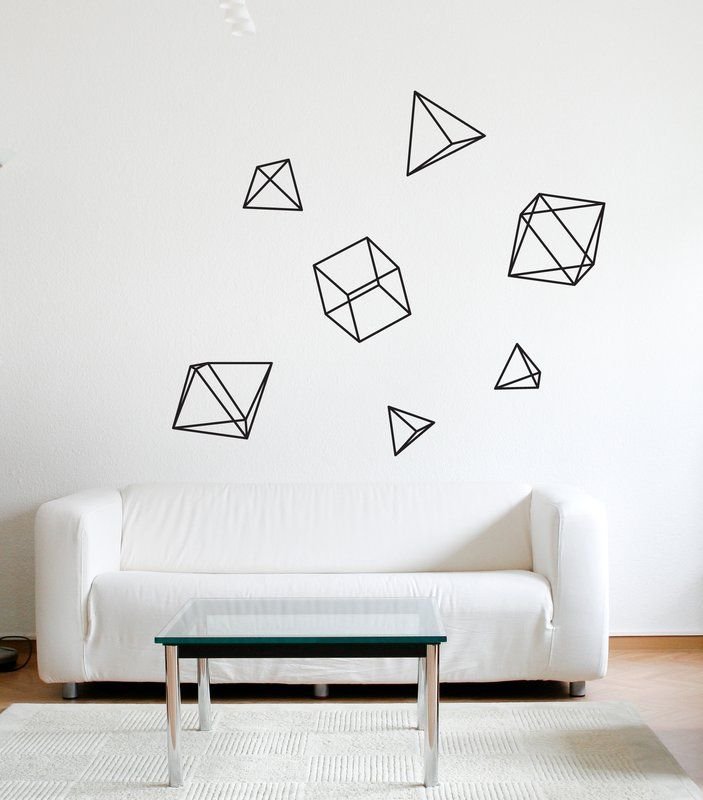 Геометрический орнамент на стене