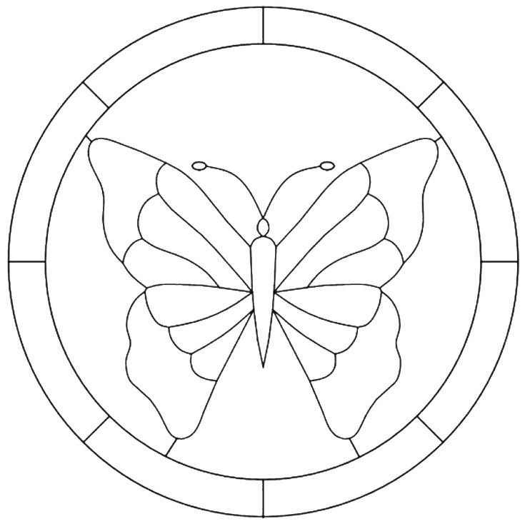 Витражи для раскрашивания детям