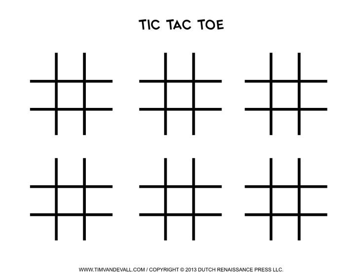 Поле для игры в крестики нолики