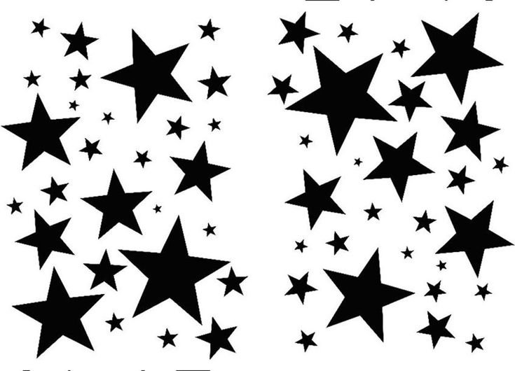 Звездочки на белом фоне