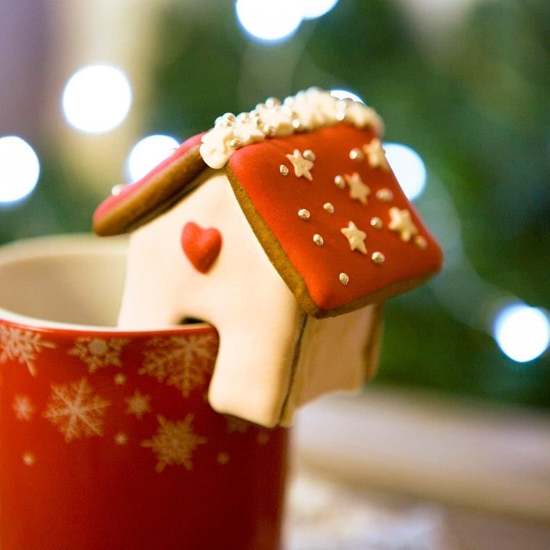 Имбирный домик на кружку