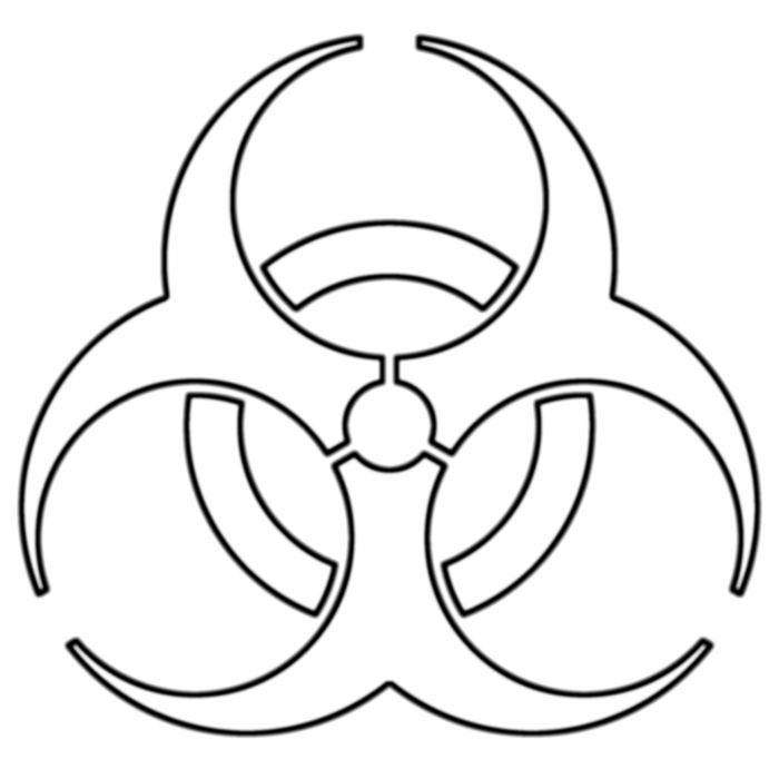 Знак биологической опасности - биохазард