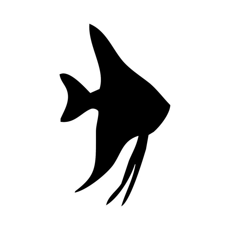 Черный силуэт рыбы