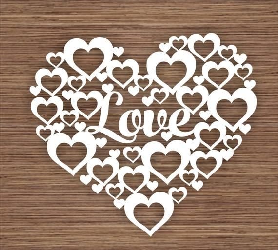 Трафарет сердечки