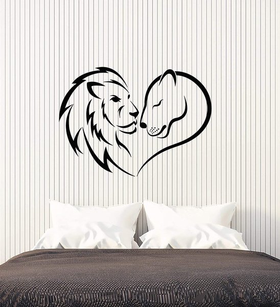 Наклейка интерьерная над кроватью