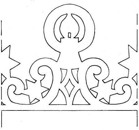 Гирлянда трафарет