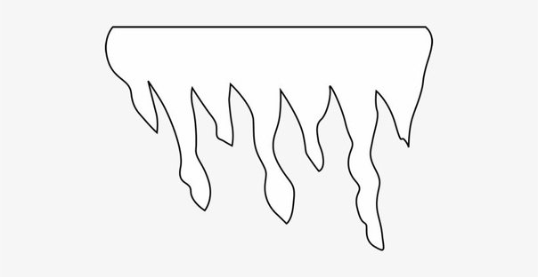 Вытынанки сосульки