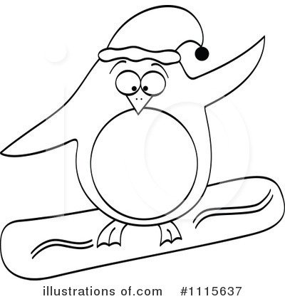 Новогодние пингвины на окно