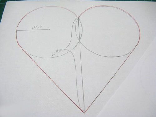 Коробочка в виде сердечка шаблон