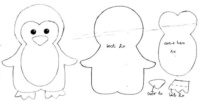 Шаблоны для фетровых игрушек