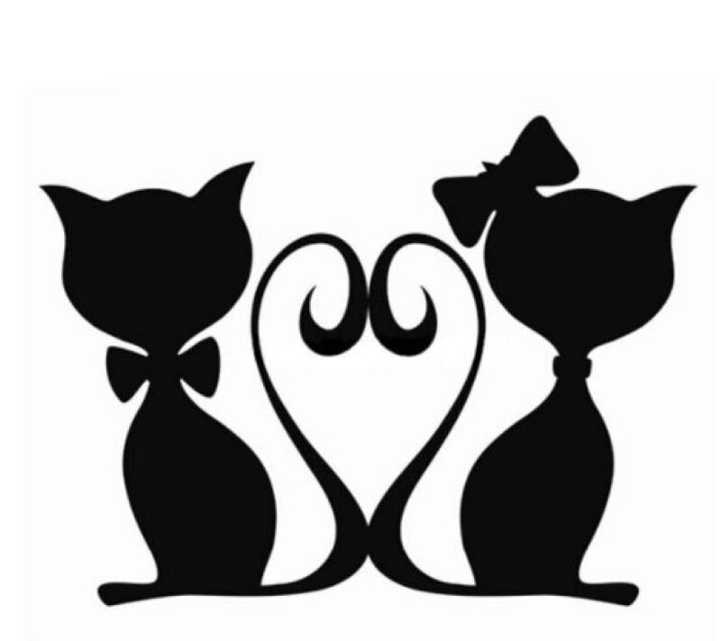 Трафарет кошки